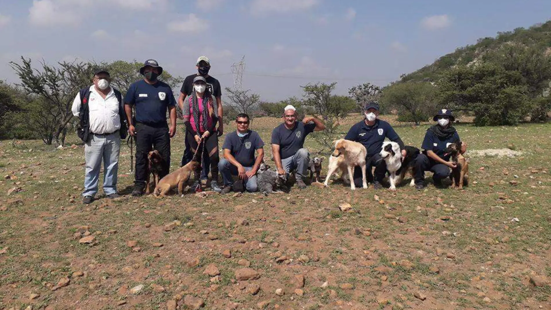 Perros de varias razas son adiestrados para formarse como binomios caninos.